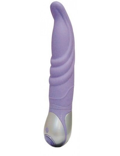 Фиолетовый вибратор Mantra из серии VIBE THERAPY - 19 см.
