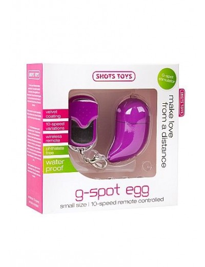 Фиолетовое виброяйцо G-spot Egg Small