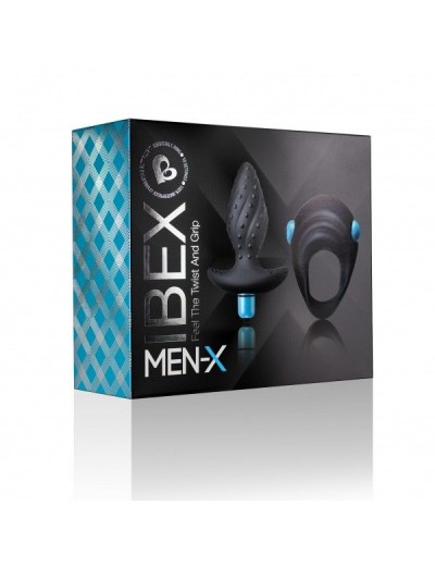 Мужской вибронабор Mex-X Ibex: вибропробка и эрекционное виброкольцо
