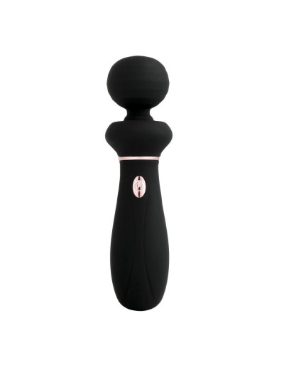 Черный вибратор So Divine Relax Portable Massage Wand - 24 см.