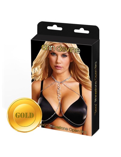 Золотистое украшение для груди SEXY