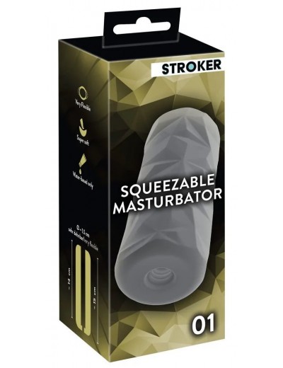 Серый мастурбатор Squeezable Masturbator 01