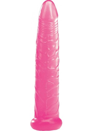 Розовый желейный фаллоимитатор - 16,5 см.