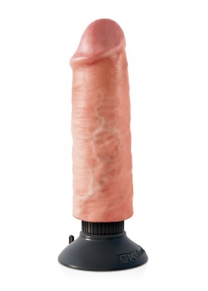 Вибромассажер-реалистик 6  Vibrating Cock - 17,8 см.