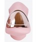 Нежно-розовый вибромассажёр-кролик Classic Kiss - 24 см.