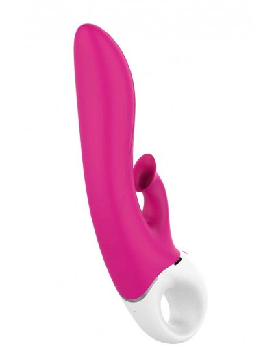Розовый вибратор-кролик с вакуумной стимуляцией Air Pleasure - 22,5 см.