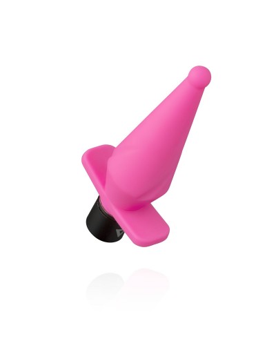 Розовый анальный вибратор LilPlug Vibrator - 13,5 см.