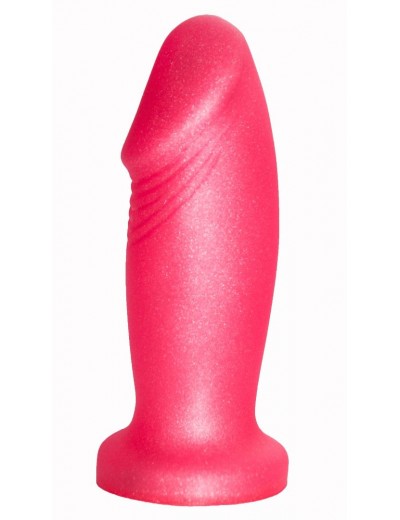 Розовая пробка-фаллос - 13,7 см.