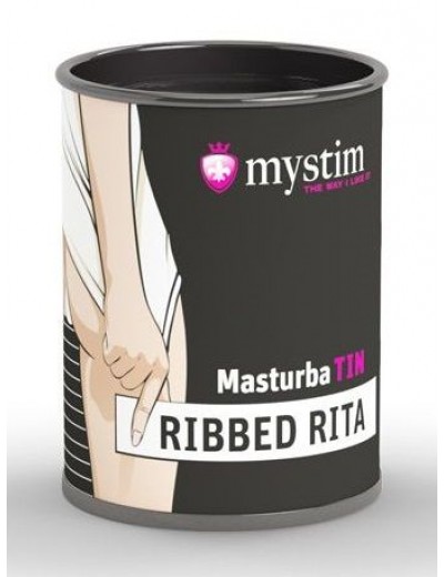 Компактный мастурбатор MasturbaTIN Ribbed Rita