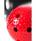 Красный кляп-шарик на черном регулируемом ремешке