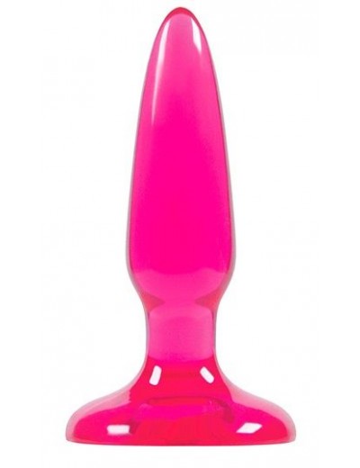 Розовая анальная мини-пробка  Jelly Rancher Pleasure Plug Mini - 8,1 см.