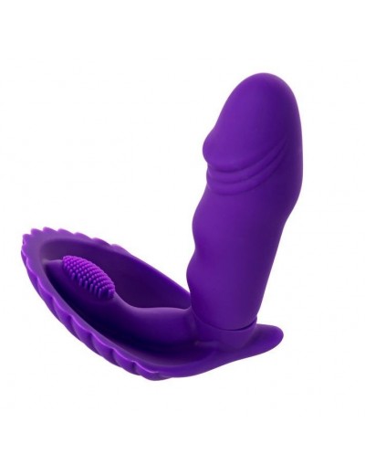Фиолетовый вибратор для ношения в трусиках