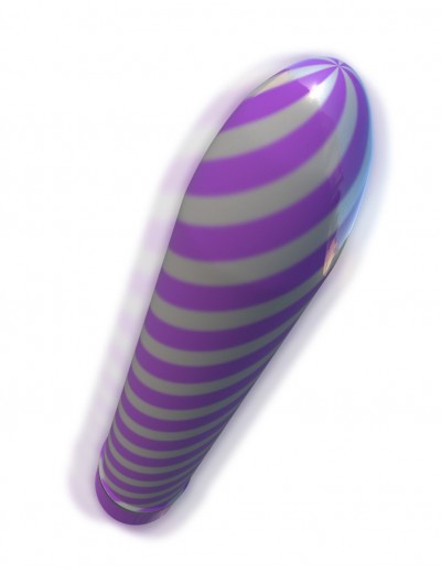 Фиолетовый вибратор Sweet Swirl Vibrator - 21,3 см.