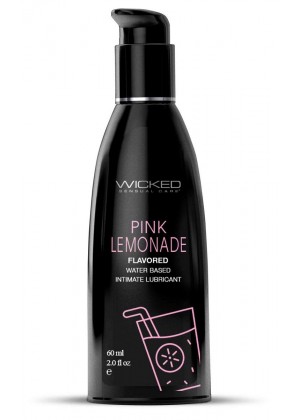 Лубрикант с ароматом розового лимонада Wicked Aqua Pink Lemonade - 60 мл.