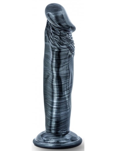 Черный фаллоимитатор без мошонки с присоской Ebony 6 Inch Dildo - 15 см.