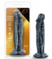 Черный фаллоимитатор без мошонки с присоской Ebony 6 Inch Dildo - 15 см.