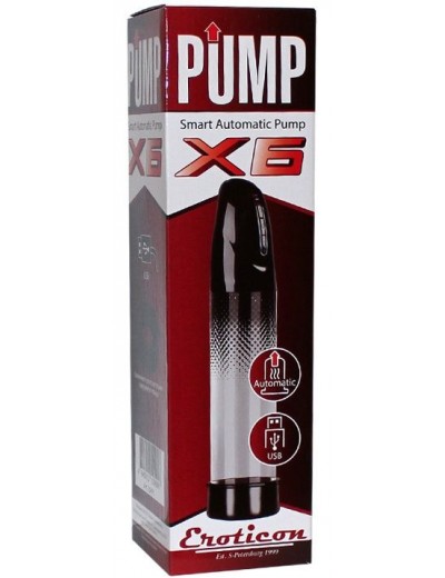 Вакуумная помпа Eroticon PUMP X6 с эффектом памяти