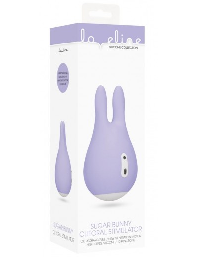 Фиолетовый клиторальный стимулятор Sugar Bunny - 9,5 см.