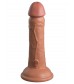 Кофейный фаллоимитатор 6  Silicone Dual Density Cock - 17 см.