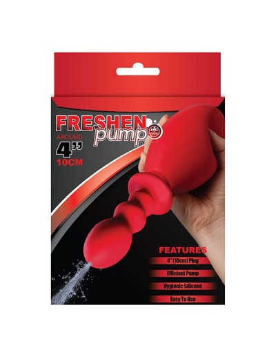 Красный анальный душ FRESHEN PUMP