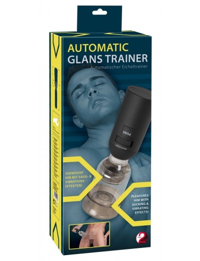 Мини-помпа с эффектом посасывания и вибрацией Automatic Glans Trainer
