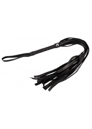 Черная плеть Mini Flogger - 56 см.