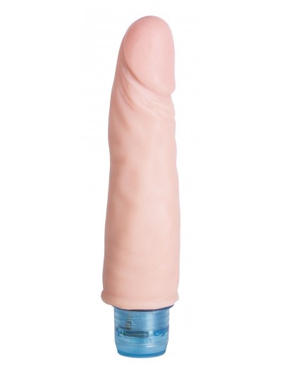 Телесный вибромассажёр Vibro Realistic Cock Dildo - 17,5 см.