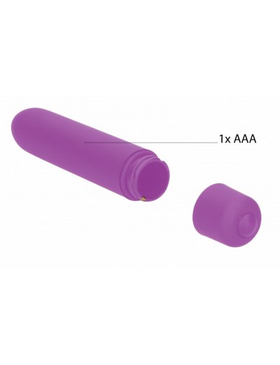 Набор фиолетовых вагинальных расширителей с вибропулей Silicone Vaginal Dilator Set