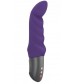 Фиолетовый вибратор Abby G с загнутым кончиком - 18,9 см.
