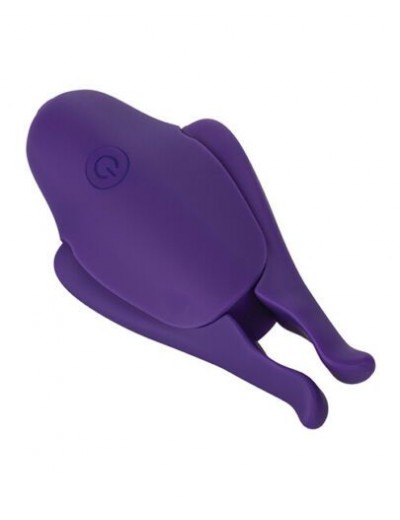 Фиолетовые виброзажимы для сосков Nipple Play Rechargeable Nipplettes
