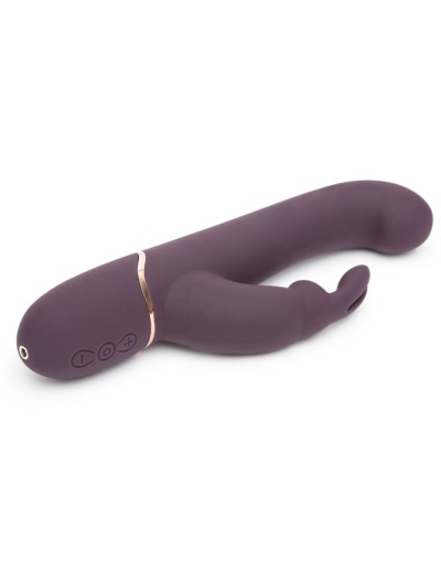 Фиолетовый вибратор Come to Bed Rechargeable Slimline G-Spot Rabbit Vibrator - 22,2 см.