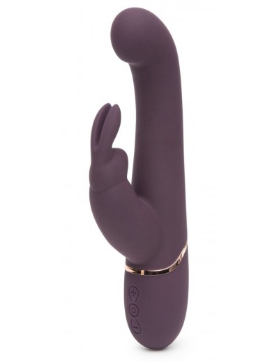 Фиолетовый вибратор Come to Bed Rechargeable Slimline G-Spot Rabbit Vibrator - 22,2 см.