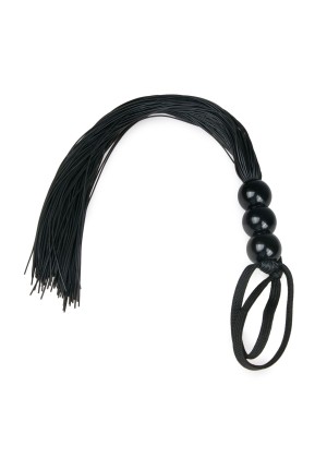 Черная силиконовая плеть Silicone Whip - 32 см.