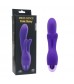 Фиолетовый вибратор INDULGENCE Rechargeable Frolic Bunny - 18,7 см.