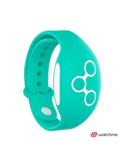 Голубое виброяйцо с зеленым пультом-часами Wearwatch Egg Wireless Watchme