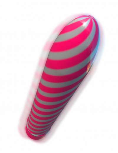 Розовый вибратор Sweet Swirl Vibrator - 21,3 см.