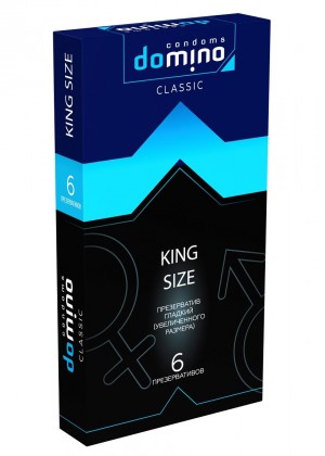 Презервативы увеличенного размера DOMINO Classic King size - 6 шт.