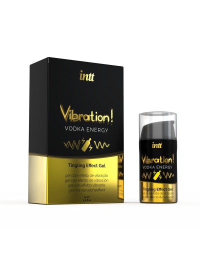 Жидкий интимный гель с эффектом вибрации Vibration! Vodka Energy - 15 мл.