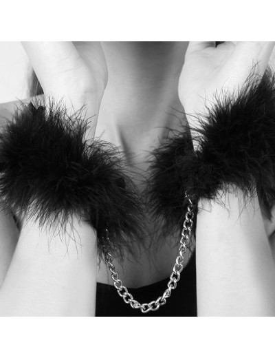 Перьевые наручники Za Za Zu Feather Handcuffs Bijoux