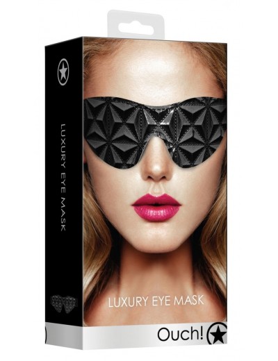 Черная маска на глаза закрытого типа Luxury Eye Mask