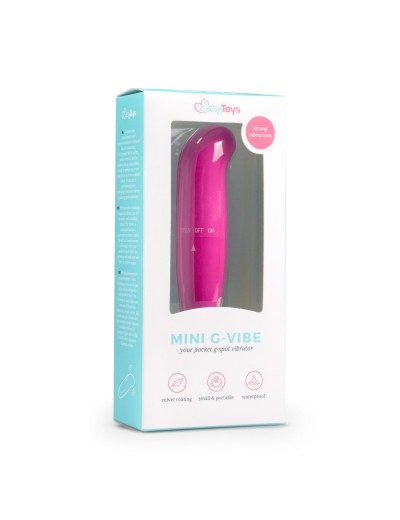 Розовый мини-вибратор для G-стимуляции Easytoys Mini G-Spot Vibrator - 12 см.