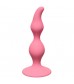 Розовая анальная пробка Curved Anal Plug Pink - 12,5 см.