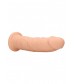 Телесный фаллоимитатор без мошонки Silicone Dildo Without Balls - 22,8 см.