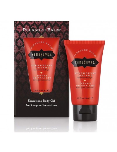 Гель Pleasure Balm Sensations STRAWBERRY DREAMS с ароматом клубники - 50 мл.