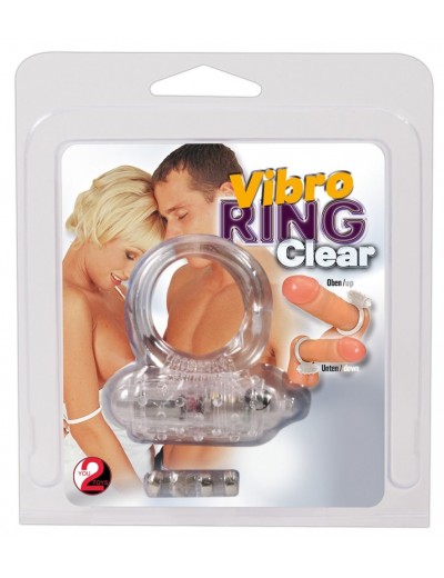 Прозрачное эрекционное виброкольцо Vibro Ring Clear