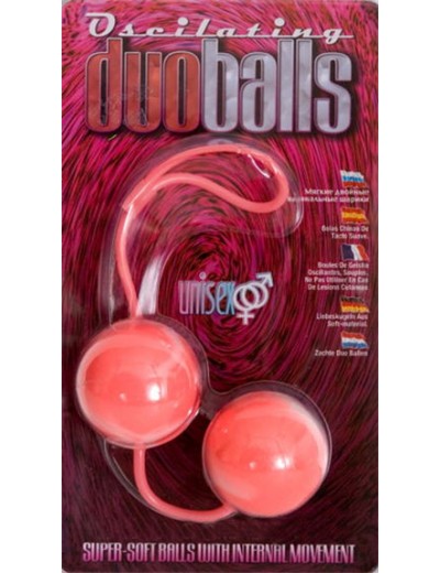 Вагинальные мягкие шарики MARBILIZED DUO BALLS PINK