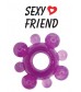 Фиолетовое эрекционное кольцо Sexy Friend