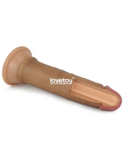 Фаллоимитатор 7 Dual layered Platinum Silicone Cock - 18,5 см.