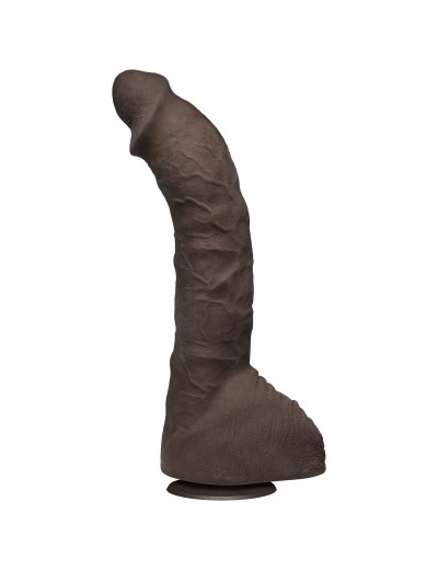 Коричневый фаллоимитатор-гигант Prince Yahshua ULTRASKYN 10.5” Cock with Removable Vac-U-Lock Suction Cup - 27,4 см.