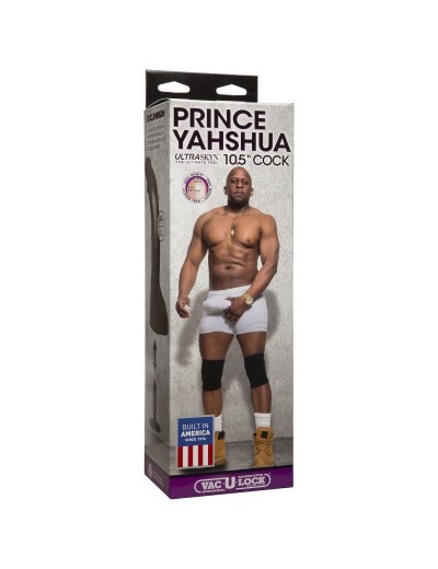 Коричневый фаллоимитатор-гигант Prince Yahshua ULTRASKYN 10.5” Cock with Removable Vac-U-Lock Suction Cup - 27,4 см.